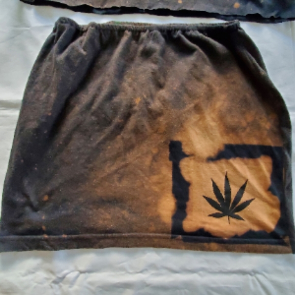 Jimmy Puffa 2 piece crop top mini skirt - Picture 3 of 5